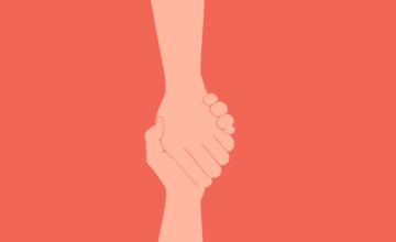 Supportive hands representing paced trauma-informed therapy