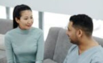 Adult speaking with a health professional about ADHD assessment options