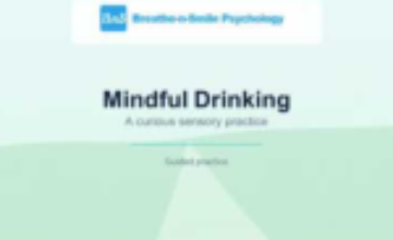A warm cup held during a mindful drinking practice